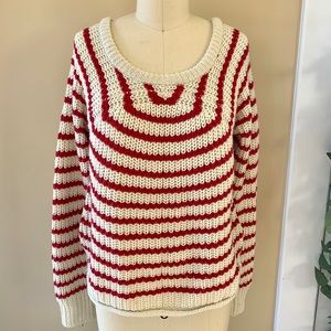 Red and Cream Sweater